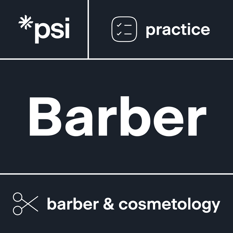 Barber Theory Practice Test 3-Pack with 285 Total Questions