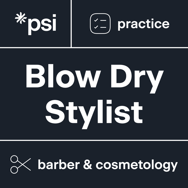 Blow Dry Stylist Theory Practice Test 3-Pack with 180 Total Questions