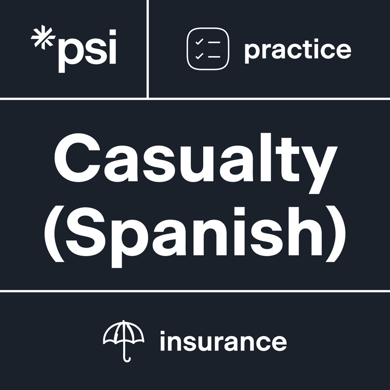 Casualty Insurance Practice Test 3-Pack (Spanish) with 210 Total Questions
