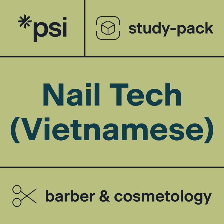 Nail Technician Theory (Vietnamese) Study-Pack - PSI Test Prep - 350+ items