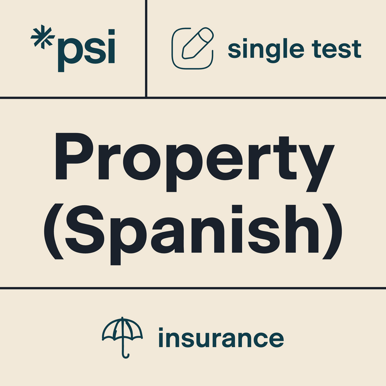Property Insurance Practice Test x 1 (Spanish) with 70 Total Questions
